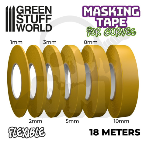 Green Stuff Flexible Masking Tape 1mm Green Stuff Flexible Masking Tape 1mm