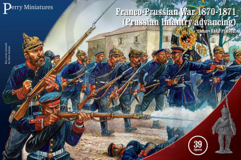 Prussian Infantry advancing Franco-Prussian War 1870-1871