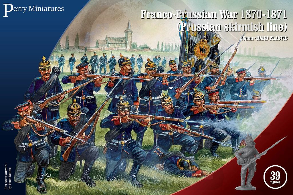 Prussian Infantry skirmishing Franco-Prussian War 1870-1871