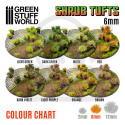 Shrubs Tufts - 6mm self-adhesive - Light Green