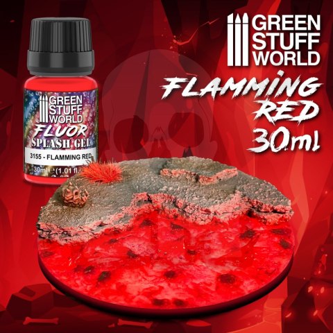 Splash Gel Flamming Red żel akrylowy 30ml Splash Gel Flamming Red żel akrylowy 30ml