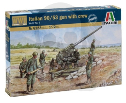 1:72 Italian 90/53 Gun with Crew