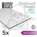 ABS Plasticard - arkusze 1mm A4 5 szt.