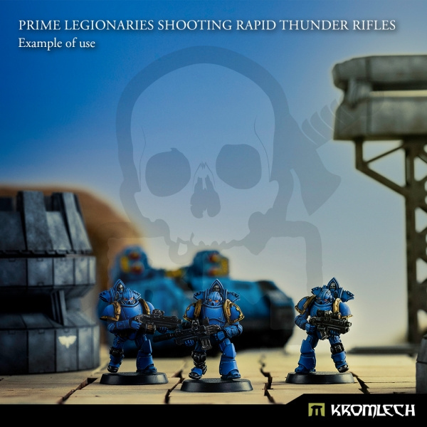 Prime Legionaries Shooting Rapid Thunder Rifles