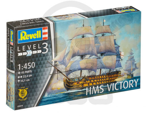 Revell 65819 zestaw H.M.S. Victory 1:450 + farbki