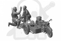 1:35 Soviet Motorcycle M-72 with 82mm Mortar