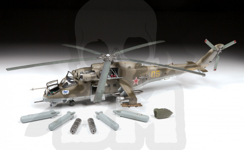 1:48 Soviet Attack Helicopter MI-24V/VP 1:48 Soviet Attack Helicopter MI-24V/VP