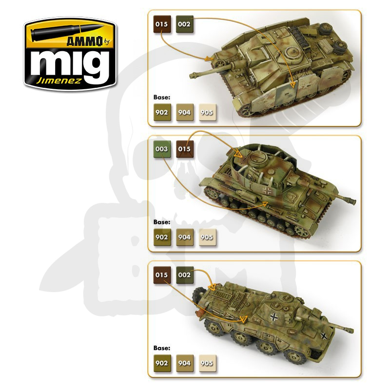 Ammo Mig 7117 Farby Wargame 1943-1945 German Set