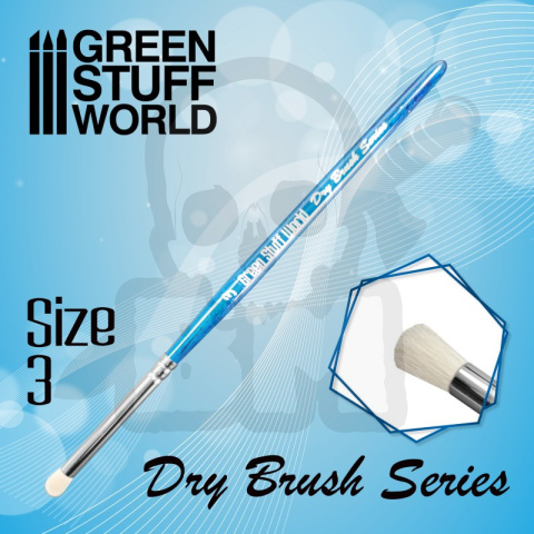 Green Stuff Blue Series Dry Brush Size 3 pędzelek