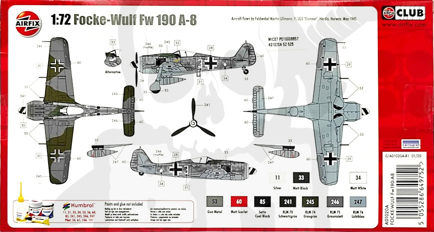 Airfix 01020A Focke Wulf Fw190A-B 1:72