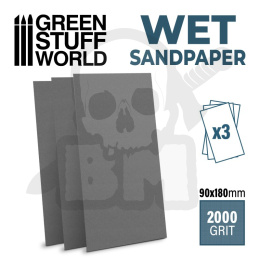 Wet water proof SandPaper 180x90mm - 2000 grit