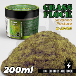 Static Grass Flock 2-3mm Savanna Pasture Grass 200 ml