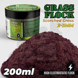 Static Grass Flock 2-3mm Scorched Brown 200 ml