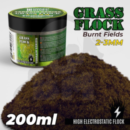 Static Grass Flock 2-3mm Burnt Fields 200 ml