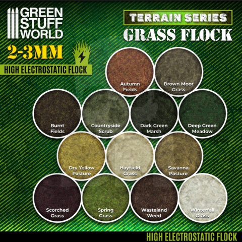 Static Grass Flock 2-3mm Brown Moor Grass 200 ml Static Grass Flock 2-3mm Brown Moor Grass 200 ml