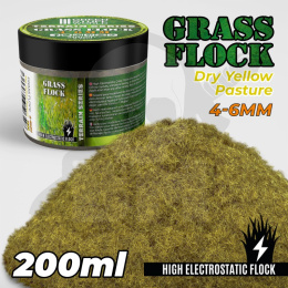 Static Grass Flock 4-6mm Dry Yellow Pasture 200 ml