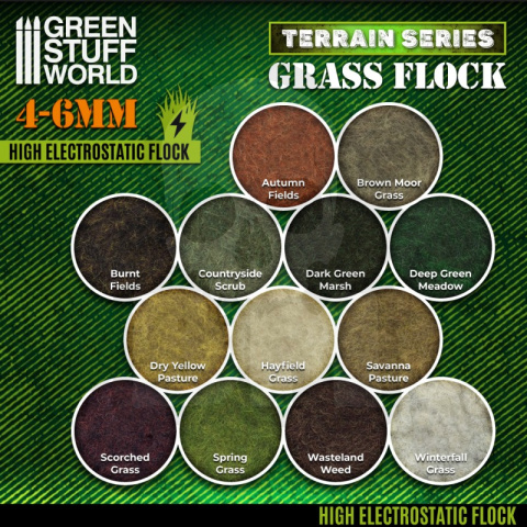 Static Grass Flock 4-6mm Wasteland Weed 200 ml