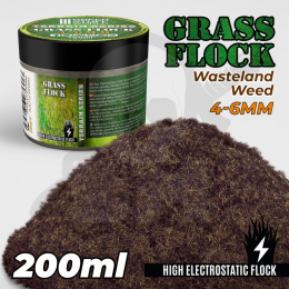 Static Grass Flock 4-6mm Wasteland Weed 200 ml