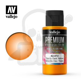 Vallejo 62072 Premium Airbrush Color 60ml Candy Dark Yellow