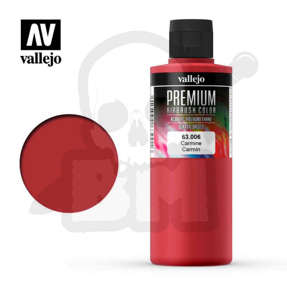 Vallejo 63006 Premium Airbrush Color 200ml Carmine