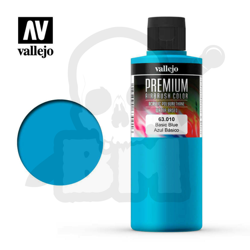 Vallejo 63010 Premium Airbrush Color 200ml Basic Blue
