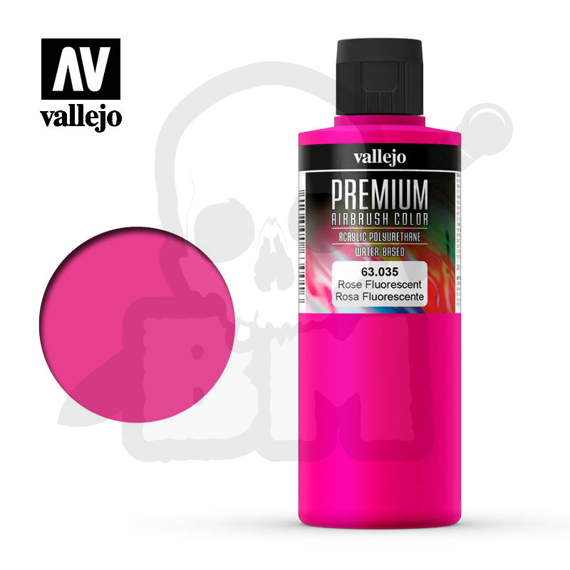 Vallejo 63035 Premium Airbrush Color 200ml Rose Fluorescent