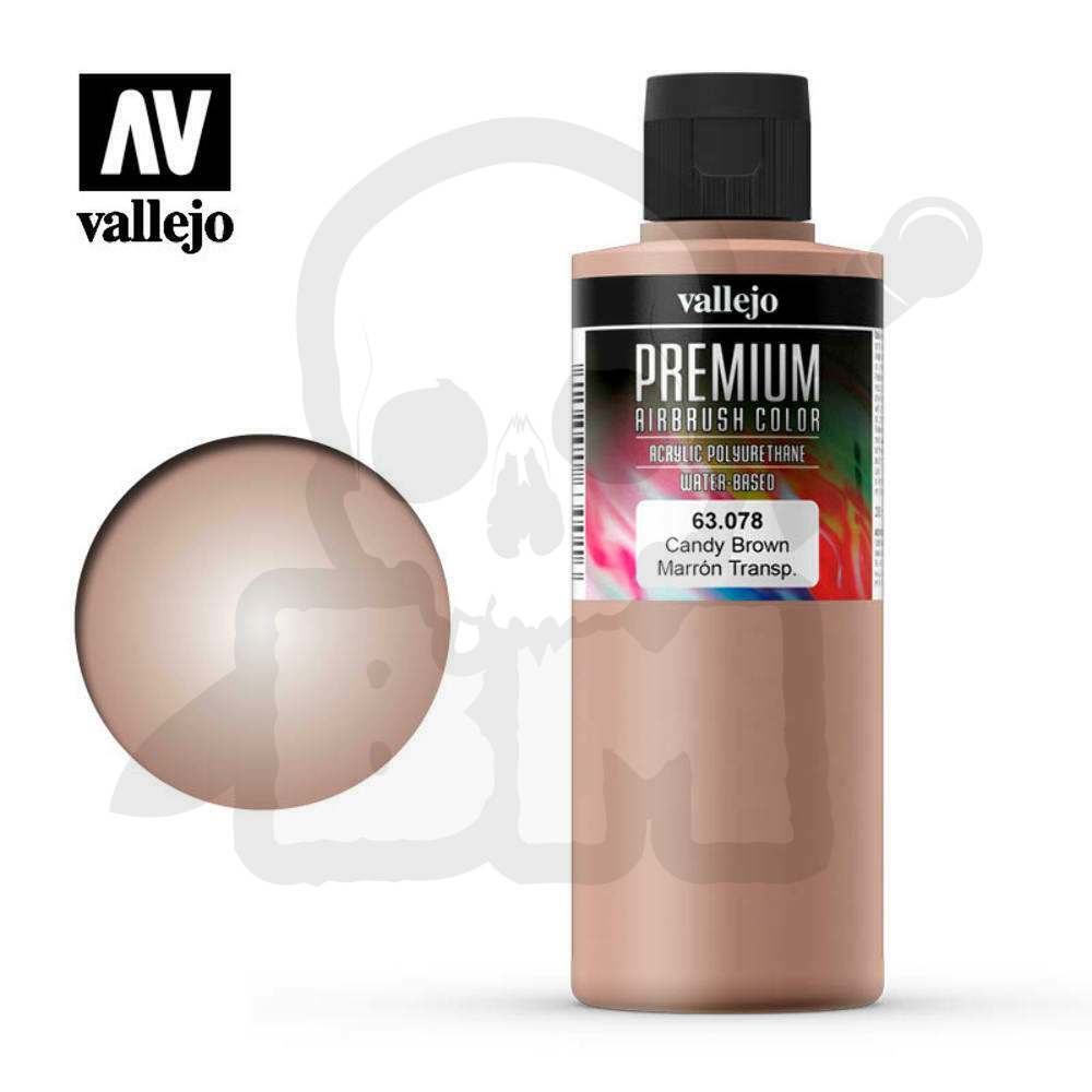 Vallejo 63078 Premium Airbrush Color 200ml Candy Brown