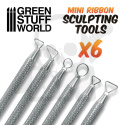 Mini Ribbon Tools Set - Narzędzia rzeźbiarskie 6 szt.