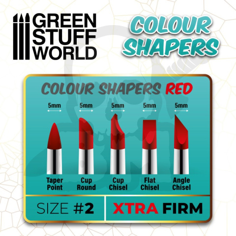 Colour Shapers Brushes SIZE 2 - EXTRA FIRM Colour Shapers Brushes SIZE 2 - EXTRA FIRM
