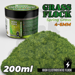 Static Grass Flock 4-6mm Spring Grasss 200 ml