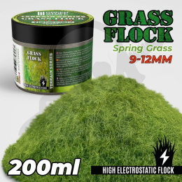 Static Grass Flock 9-12mm Spring Grass 200 ml