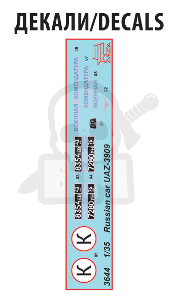 1:35 Russian Military Van UAZ 3909