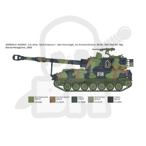 1:35 Działo samobieżne M109 A-2/A3/G 1:35 Działo samobieżne M109 A-2/A3/G