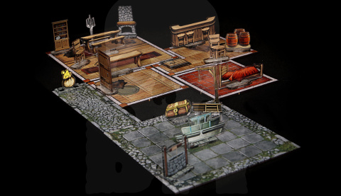 e-Raptor RPG Modular Map TAVERN - Mapa Tawerna