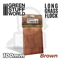 Long Grass Flock 100mm - Brown