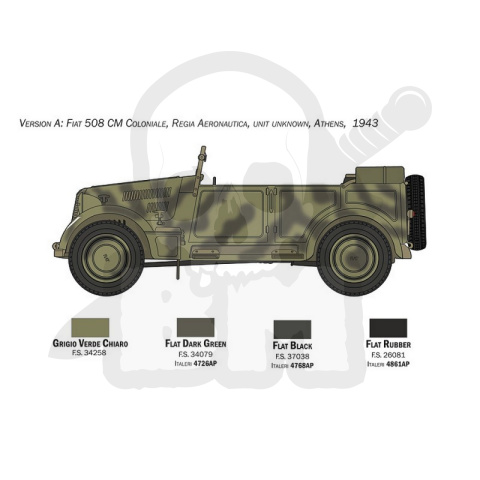 1:35 Fiat 508CM with crew 1:35 Fiat 508CM with crew