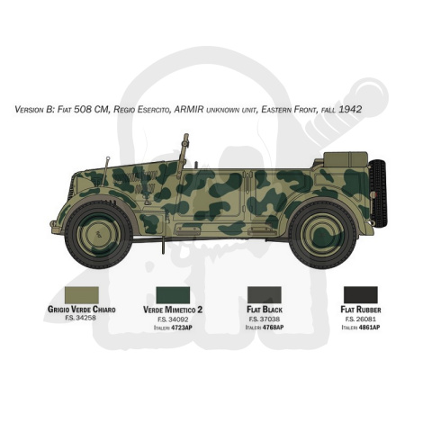 1:35 Fiat 508CM with crew 1:35 Fiat 508CM with crew