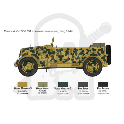 1:35 Fiat 508CM with crew 1:35 Fiat 508CM with crew