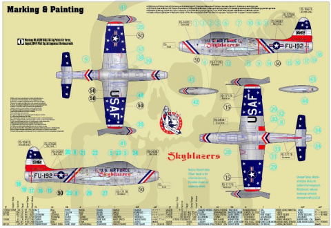 Mistercraft C-89 F-84G Skyblazers 1:72